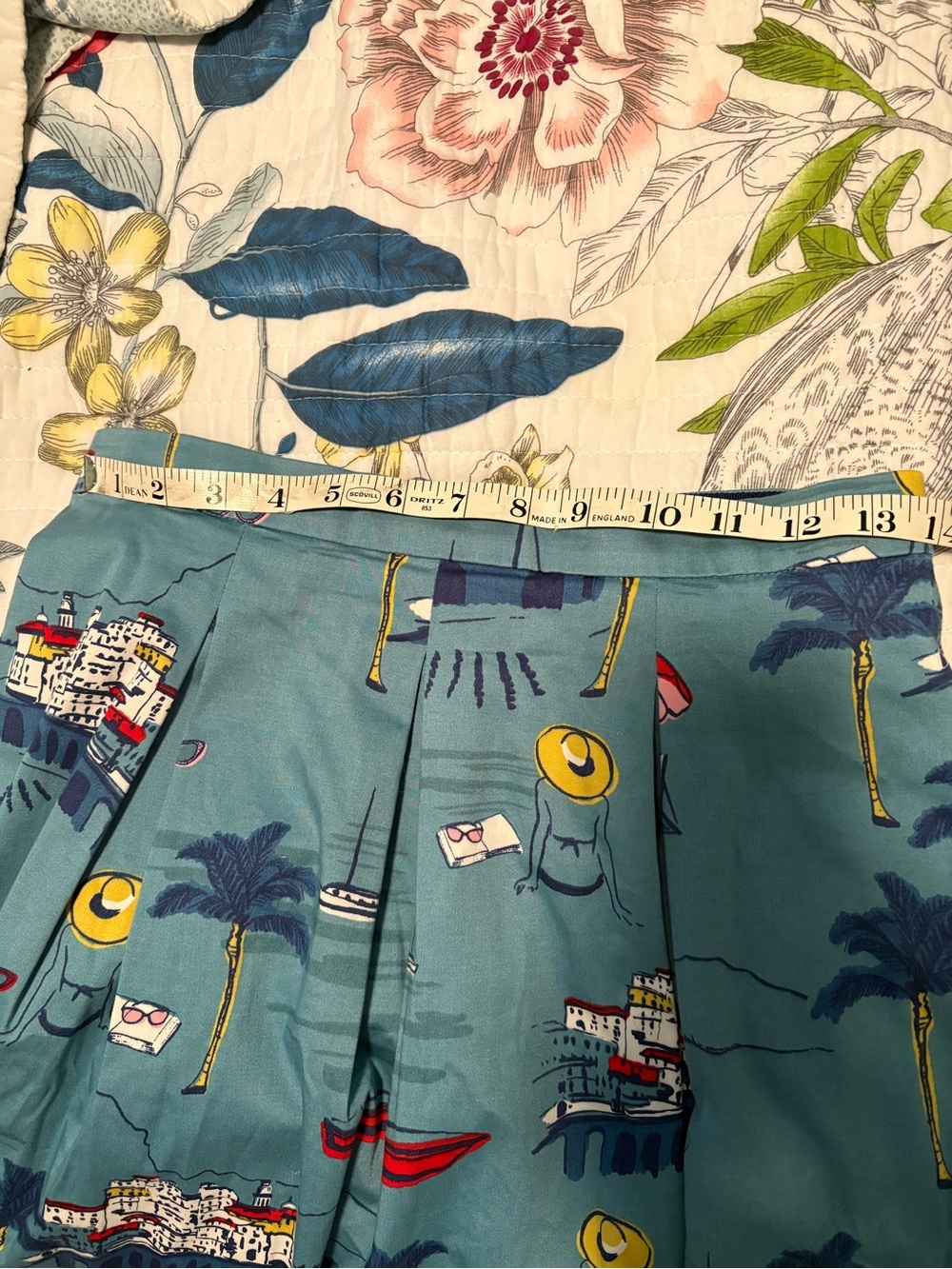 Boden Riviera Print Midi Skirt Sz 6 - Picture 10 of 10